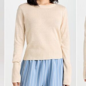 Jenni Kayne NEW Finley Crewneck In Cream
